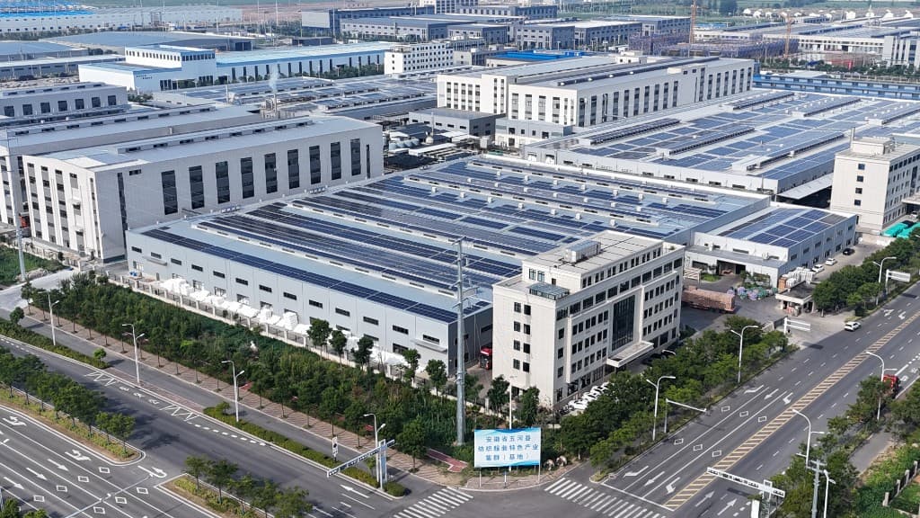 Aerial View of Anhui Wurun Textile Facility